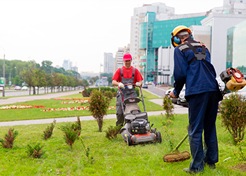 Hiring a landscaper will keep your areas clean.